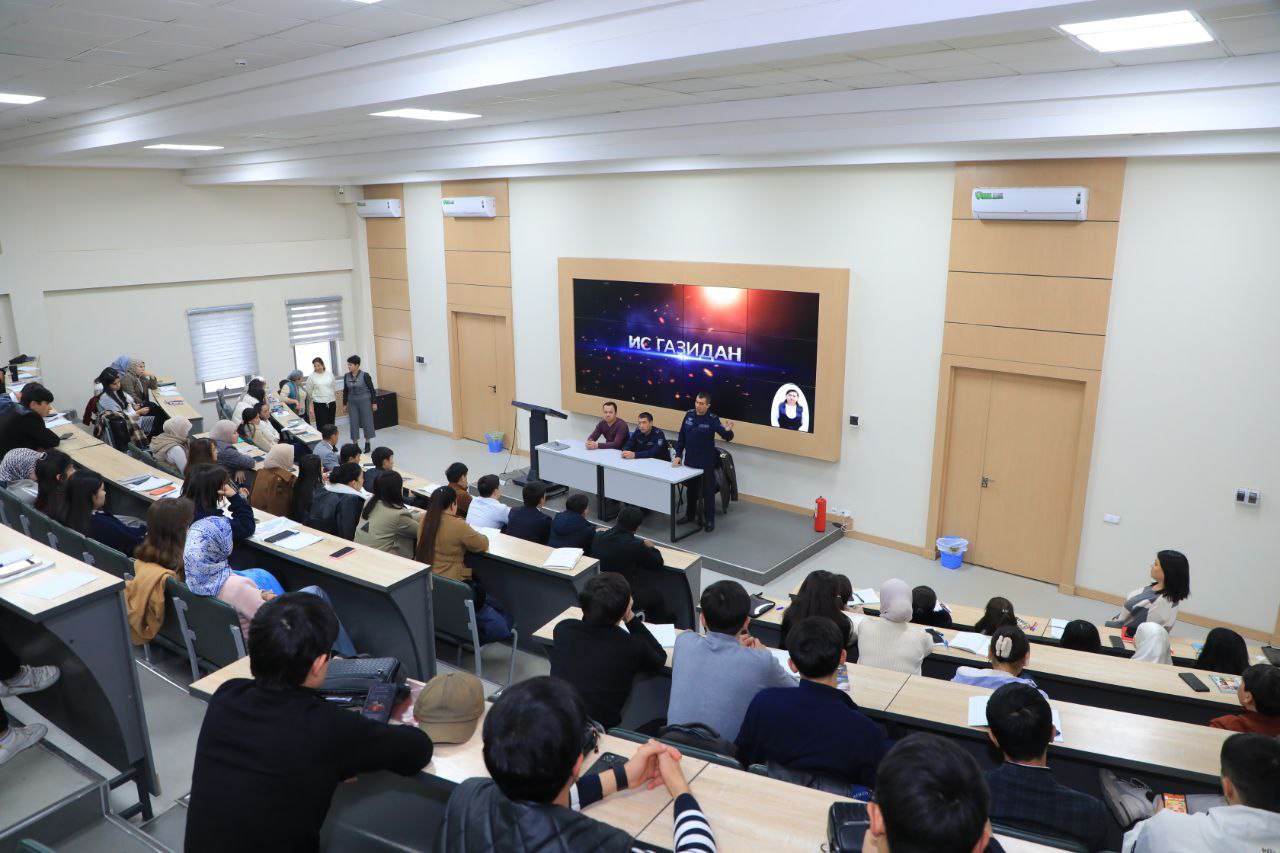 Toshkent arxitektura-qurilish universitetida is gazidan zaharlanishning oldini olishga bag‘ishlangan nazariy va amaliy mashg‘ulot o'tkazildi